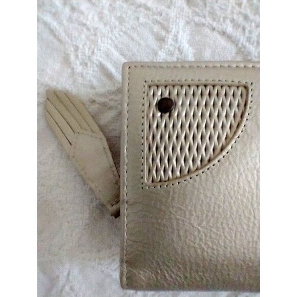 Wallet Bi-Fold Women's VELEZ Leather Organizer Small Clutch Matte Gold - 8x4x1 - Picture 5 of 13